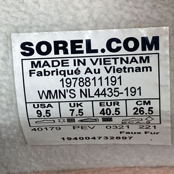 Sorel Out N About™ III Conquest Winter Ankle Bootie White Casual Outdoor Boots - Picture 12 of 12